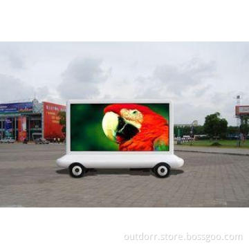mobile vehicle / trailer Truck Mounted LED Screen with 2 si